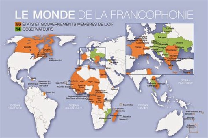 Map of French Speaking Countries Free Printable Maps