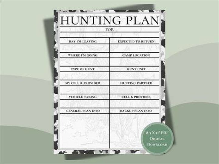 The Comprehensive Hunting Plan: What It Should Include