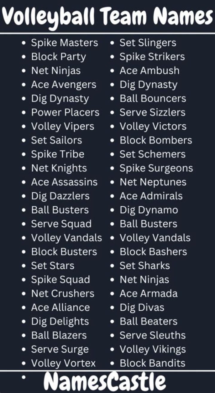 Volleyball Team Names 408+ Best and Cool Names For a Volleyball Team